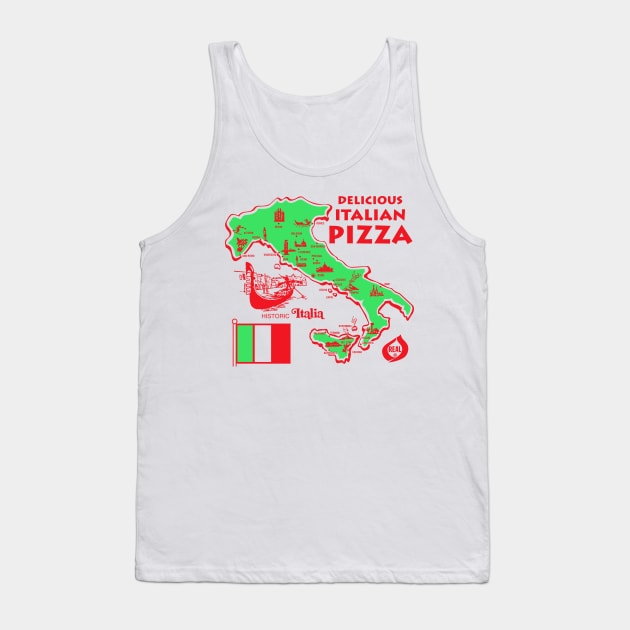 Delicious Italian Pizza Tank Top by BiggStankDogg